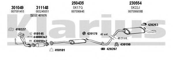 KLARIUS 780010E Система випуску ОГ