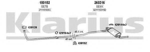 KLARIUS 790007E Система випуску ОГ