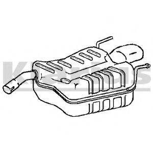KLARIUS 220793 Глушник вихлопних газів кінцевий