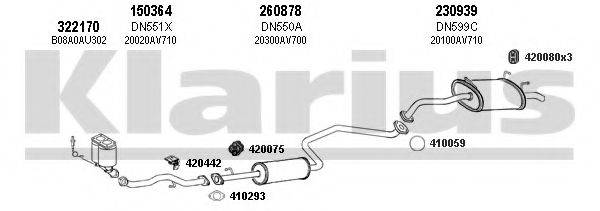 KLARIUS 270435E Система випуску ОГ