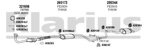 KLARIUS 361685E Система випуску ОГ