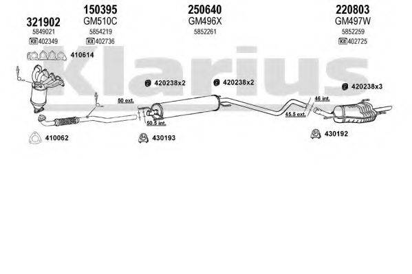 KLARIUS 391393E Система випуску ОГ