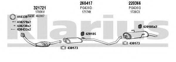 KLARIUS 630853E Система випуску ОГ