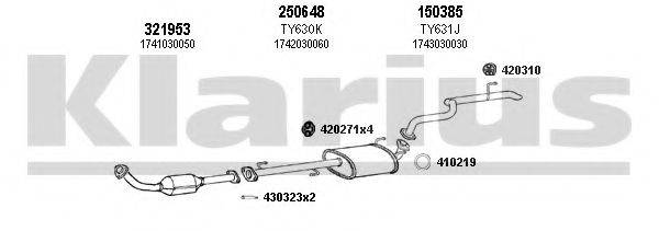 KLARIUS 900431E Система випуску ОГ