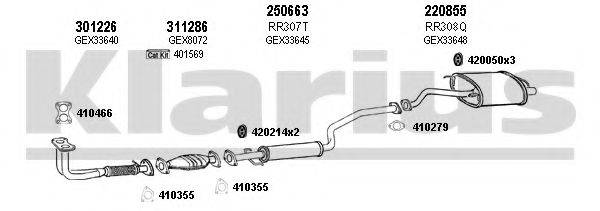 KLARIUS 120357E Система випуску ОГ