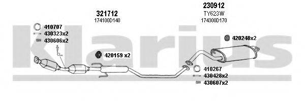 KLARIUS 900420E Система випуску ОГ