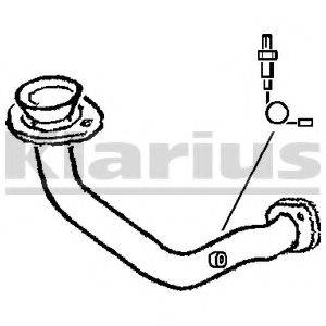 KLARIUS 301337 Труба вихлопного газу