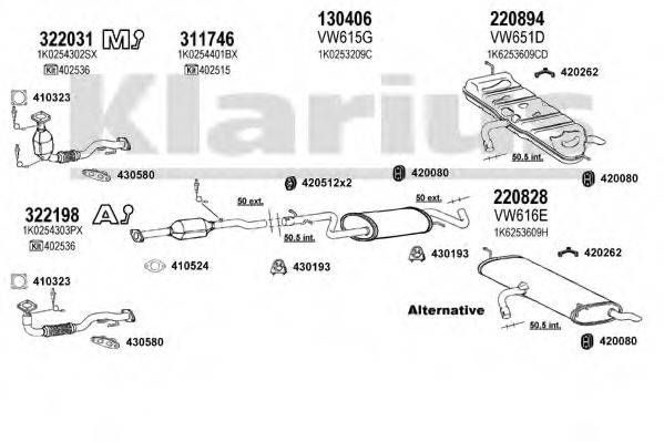 KLARIUS 931125E Система випуску ОГ