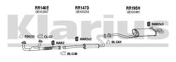 KLARIUS 120049U Система випуску ОГ