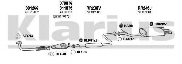 KLARIUS 120082U Система випуску ОГ