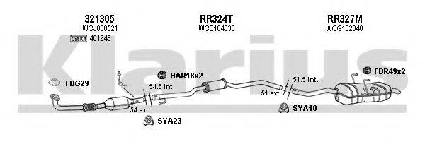 KLARIUS 120356U Система випуску ОГ
