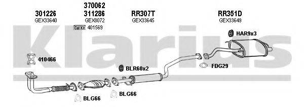 KLARIUS 120358U Система випуску ОГ