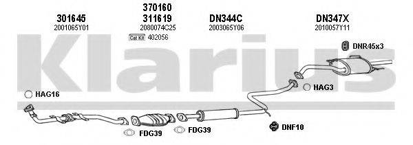 KLARIUS 270339U Система випуску ОГ