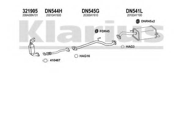 KLARIUS 270445U Система випуску ОГ