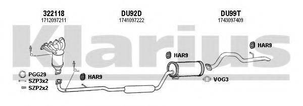 KLARIUS 300082U Система випуску ОГ