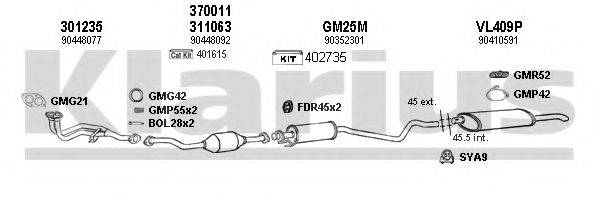 KLARIUS 390730U Система випуску ОГ