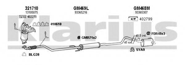 KLARIUS 391266U Система випуску ОГ