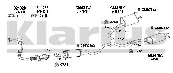 KLARIUS 391285U Система випуску ОГ