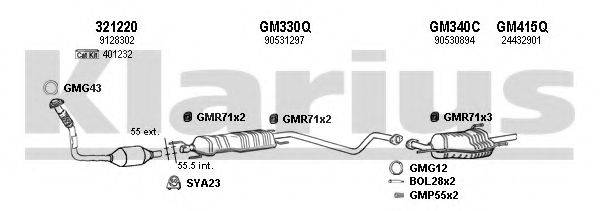 KLARIUS 391366U Система випуску ОГ