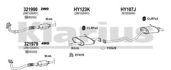 KLARIUS 450081U Система випуску ОГ