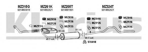 KLARIUS 600295U Система випуску ОГ