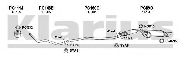 KLARIUS 630072U Система випуску ОГ