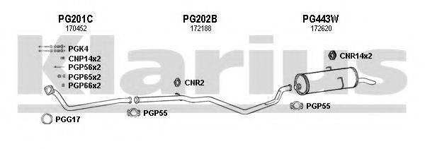 KLARIUS 630245U Система випуску ОГ