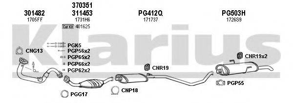 KLARIUS 630737U Система випуску ОГ