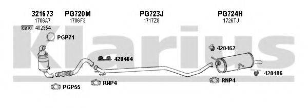 KLARIUS 630818U Система випуску ОГ