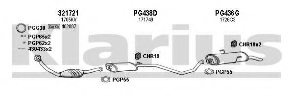 KLARIUS 630853U Система випуску ОГ