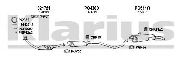 KLARIUS 630854U Система випуску ОГ