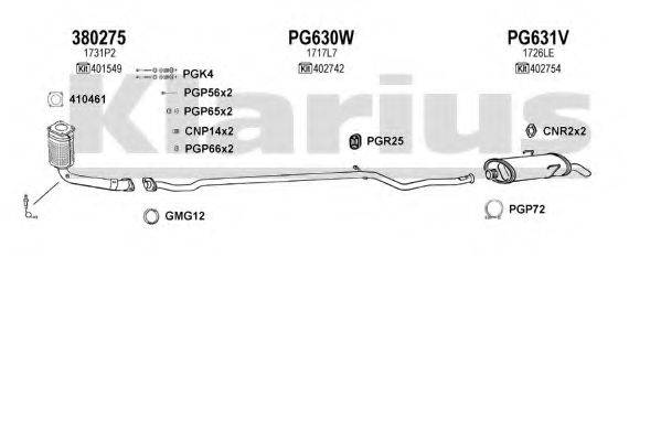 KLARIUS 630930U Система випуску ОГ