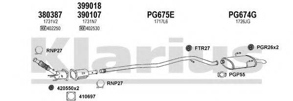 KLARIUS 630939U Система випуску ОГ