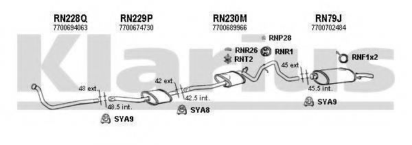 KLARIUS 720069U Система випуску ОГ