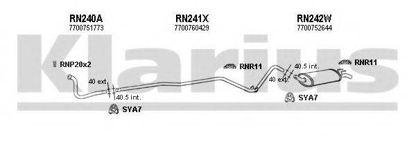 KLARIUS 720076U Система випуску ОГ