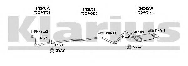 KLARIUS 720091U Система випуску ОГ