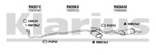 KLARIUS 720136U Система випуску ОГ