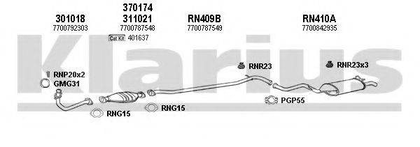 KLARIUS 720296U Система випуску ОГ