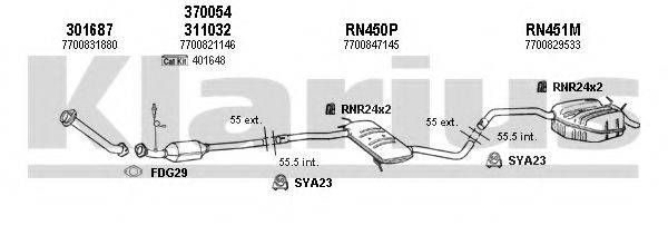 KLARIUS 720411U Система випуску ОГ
