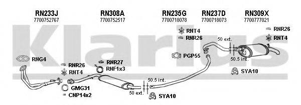 KLARIUS 720453U Система випуску ОГ