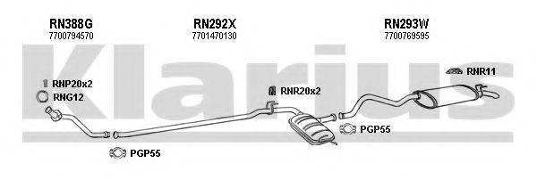 KLARIUS 720457U Система випуску ОГ