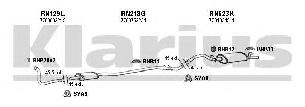 KLARIUS 720575U Система випуску ОГ