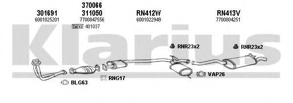 KLARIUS 720631U Система випуску ОГ