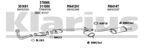 KLARIUS 720632U Система випуску ОГ