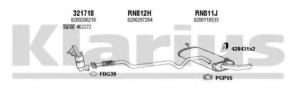 KLARIUS 720957U Система випуску ОГ