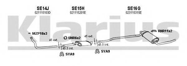 KLARIUS 790027U Система випуску ОГ