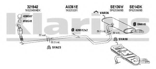 KLARIUS 790230U Система випуску ОГ