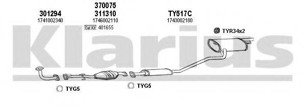 KLARIUS 900345U Система випуску ОГ