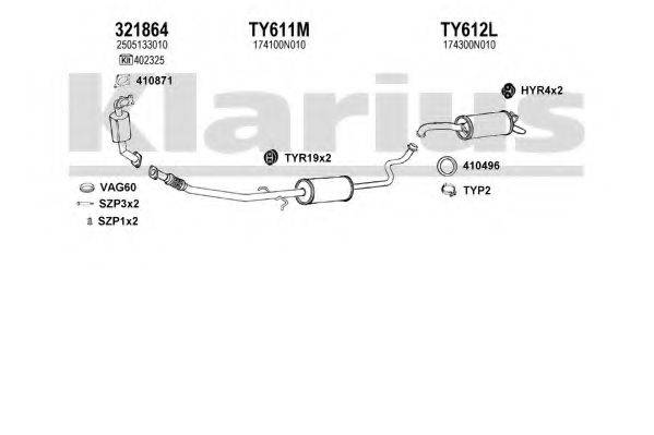 KLARIUS 900413U Система випуску ОГ