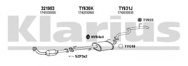 KLARIUS 900431U Система випуску ОГ